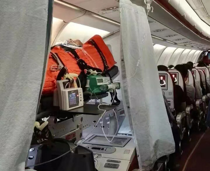 莱阳市跨国医疗包机、航空担架